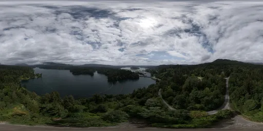 Overcast Clouds Aerial Landscape