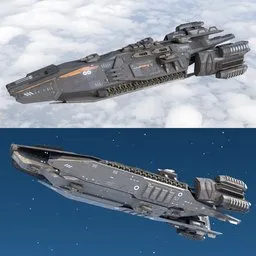 Scifi Battlecruiser