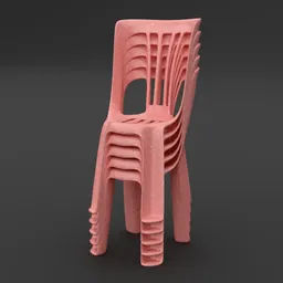 Plastic stackable chair