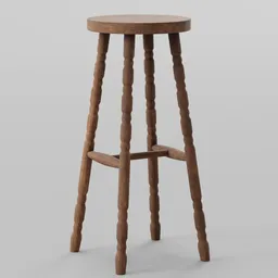 Wood Stool