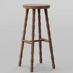 Wood Stool