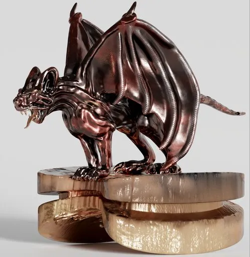 Gargoyle demon statue full body