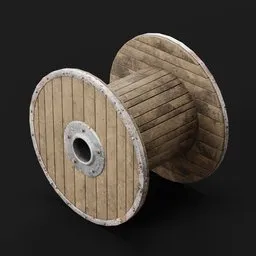 Wooden Cable Spool