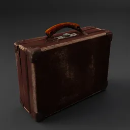 Vintage Leather Suitcase