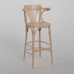 135 Barstool W0 - natural oil