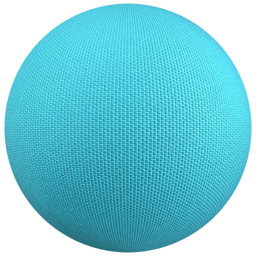 Turquoise Woven Fabric PBR Material