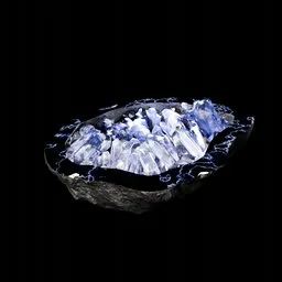 Crystal Formation Light Blue Rock