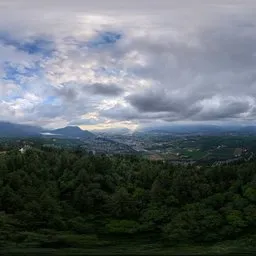 Dramatic Sky Sunrays Landscape