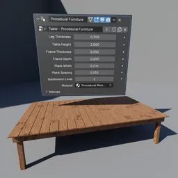 Table - Procedural Furniture