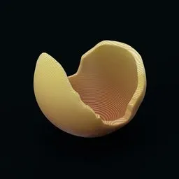 Miniature Broken Spherical Bowl