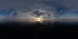 Dramatic Sunset Cloudy Sky