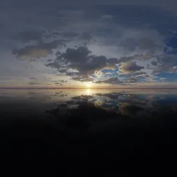 Dramatic Sunset Cloudy Sky