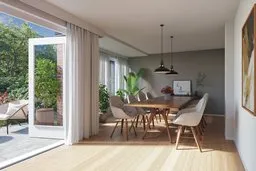 Dining room with access to the outdoor terrace