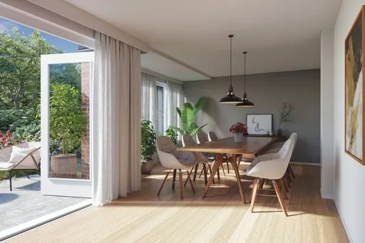 Dining room with access to the outdoor terrace