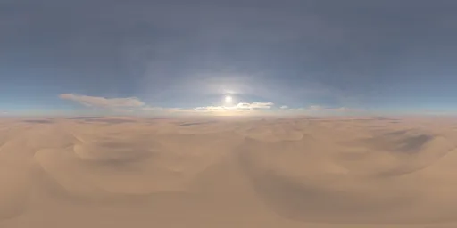 Desert Landcape Sunny Clouds