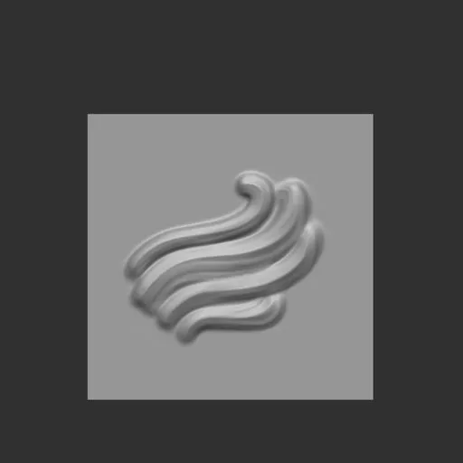 NS Stylized male hair surface soft