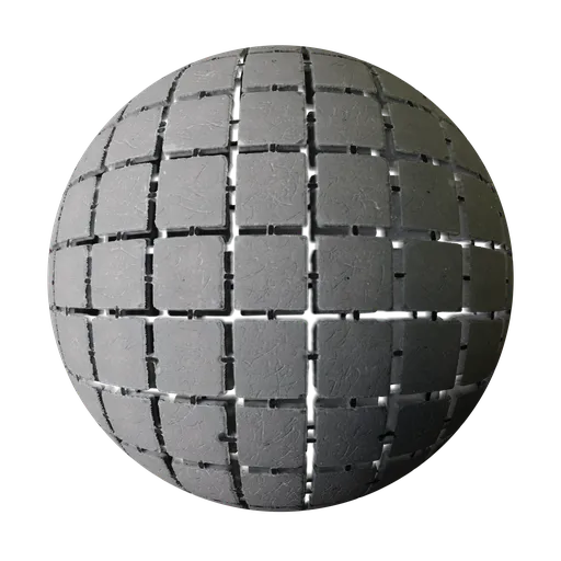 Gray Linked Concrete Tiles