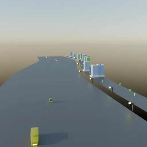 Geometry nodes for procedural Traffic
