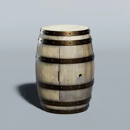 Barrel End Table