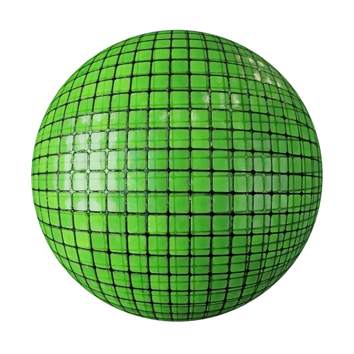 Green stained glass