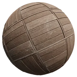 High-resolution PBR old wood parquet texture suitable for Blender 3D and other applications.