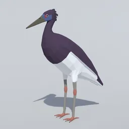 Low Poly Abdim Stork