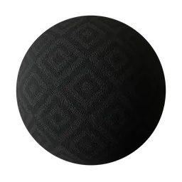 Dark Woven Fabric with Embossed Pattern