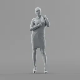 Lowpoly Female Standing