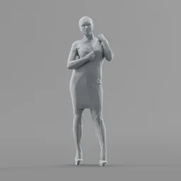Lowpoly Female Standing