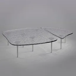 Glass coffee table