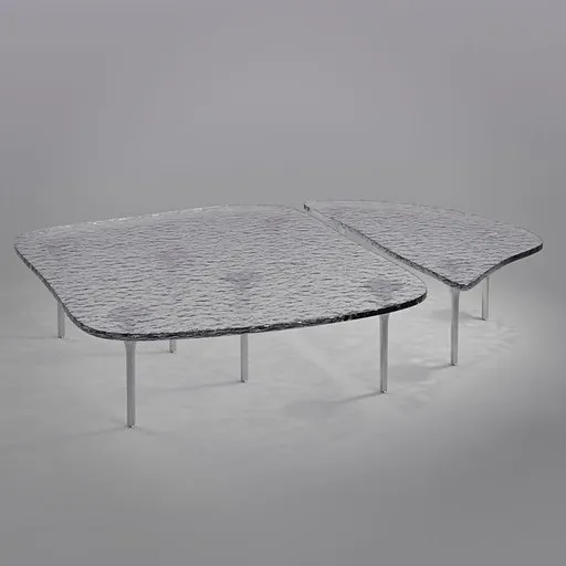 Glass coffee table