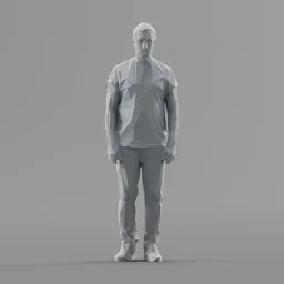 Lowpoly Male Standing