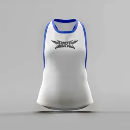 BABYMETAL Blue Trim Racerback Tank