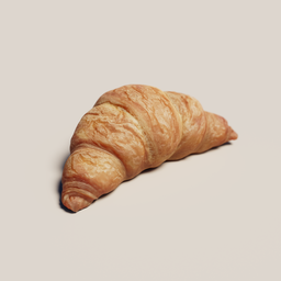 "Realistic photogrammetry Croissant in high resolution textures, perfect for Blender 3D users. Denoised photorealistic rendering, with clean borders and intricate clothing texture. Get your hands on this delicious Gucci bread 3D model now!"