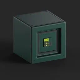 Blue Sci-Fi Safe Box