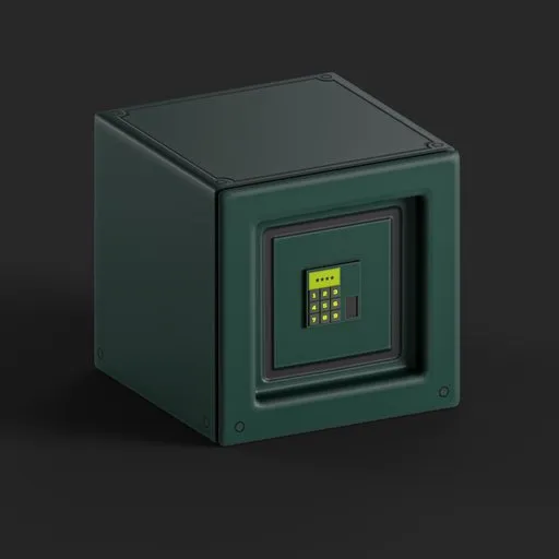 Blue Sci-Fi Safe Box