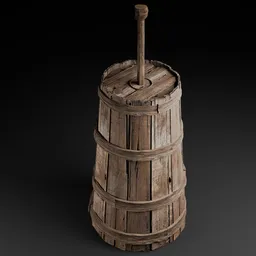 MK-Wooden barrel