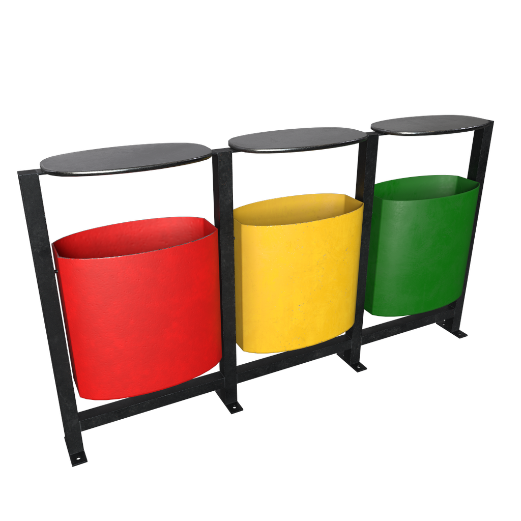 Trash bin Urban Environment models BlenderKit