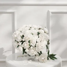 White Peony Bouquet