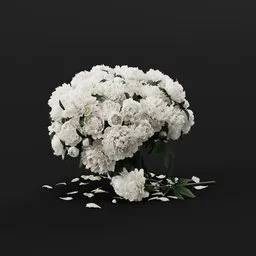 White Peony Bouquet
