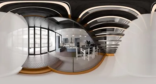 Modern Curved Office Interior