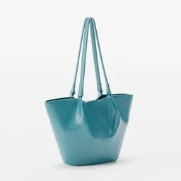 Teal blue Tote bag