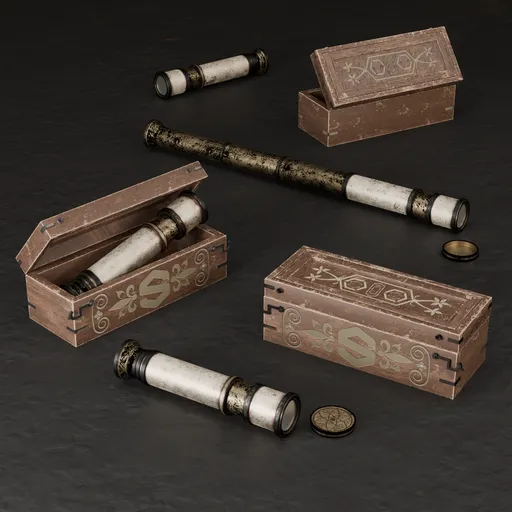 SJ-spyglass telescope wood design