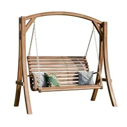 Wood Swinging Bench