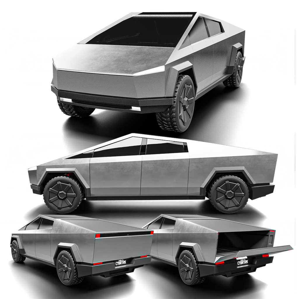 Tesla Cyber Truck (High poly) Trucks models BlenderKit