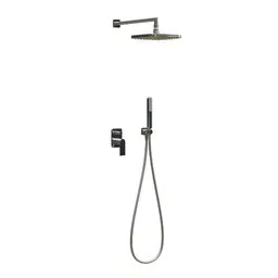 "Blender 3D model of a sleek and modern Shower System Loft series, complete with shower head and hose. SubD ready for high-quality rendering. Perfect for bathroom furniture and faucet designs."