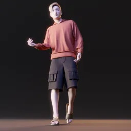Young western male human