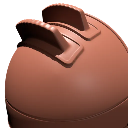 3D Armour Fin Brush creating detailed pauldron fins on a sculpted surface, compatible with Blender.