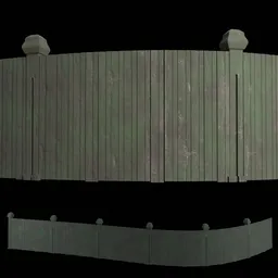 Shapeable Wood Fence