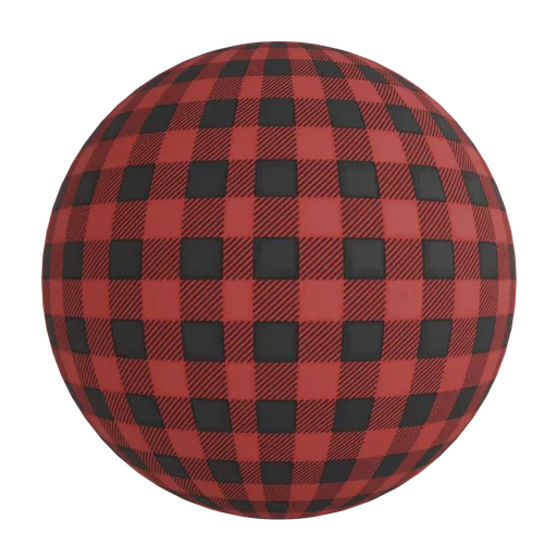 Red buffalo check fabric